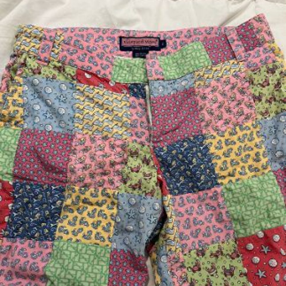 Vineyard Vines Patchwork Madras shorts size 2